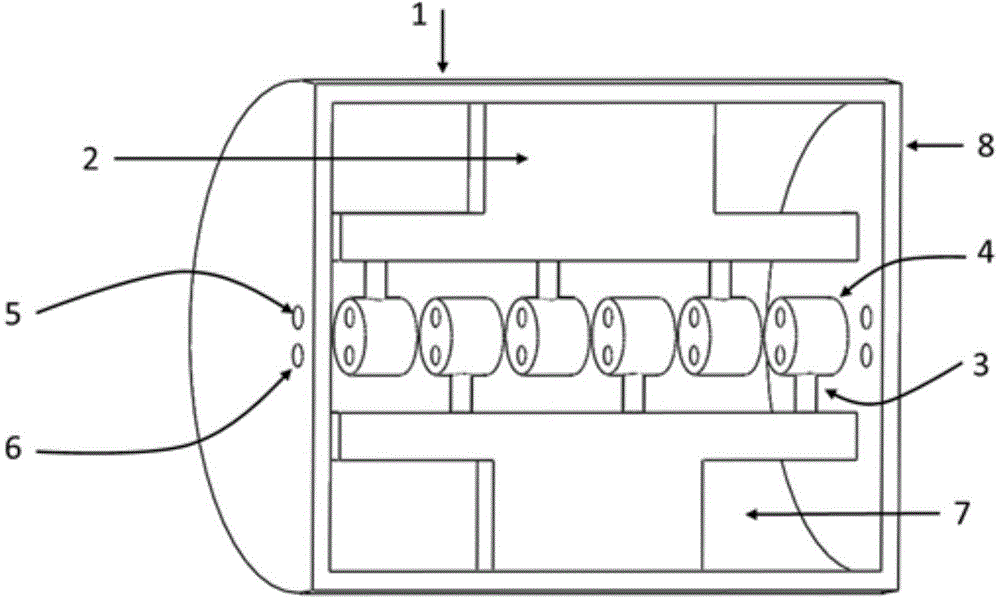 Single-cavity multi-beam drift tube ion acceleration device