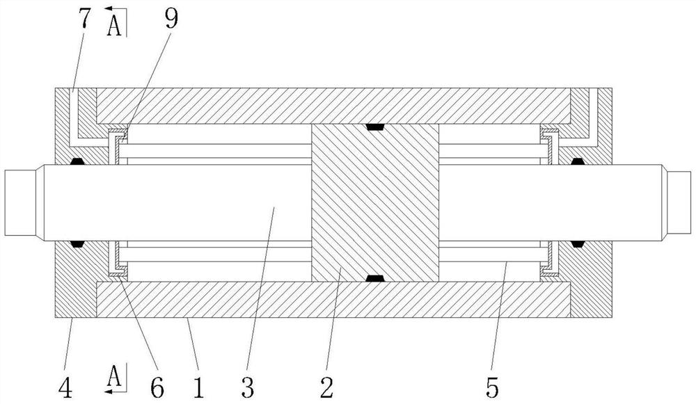 Telescopic rotary hydraulic cylinder