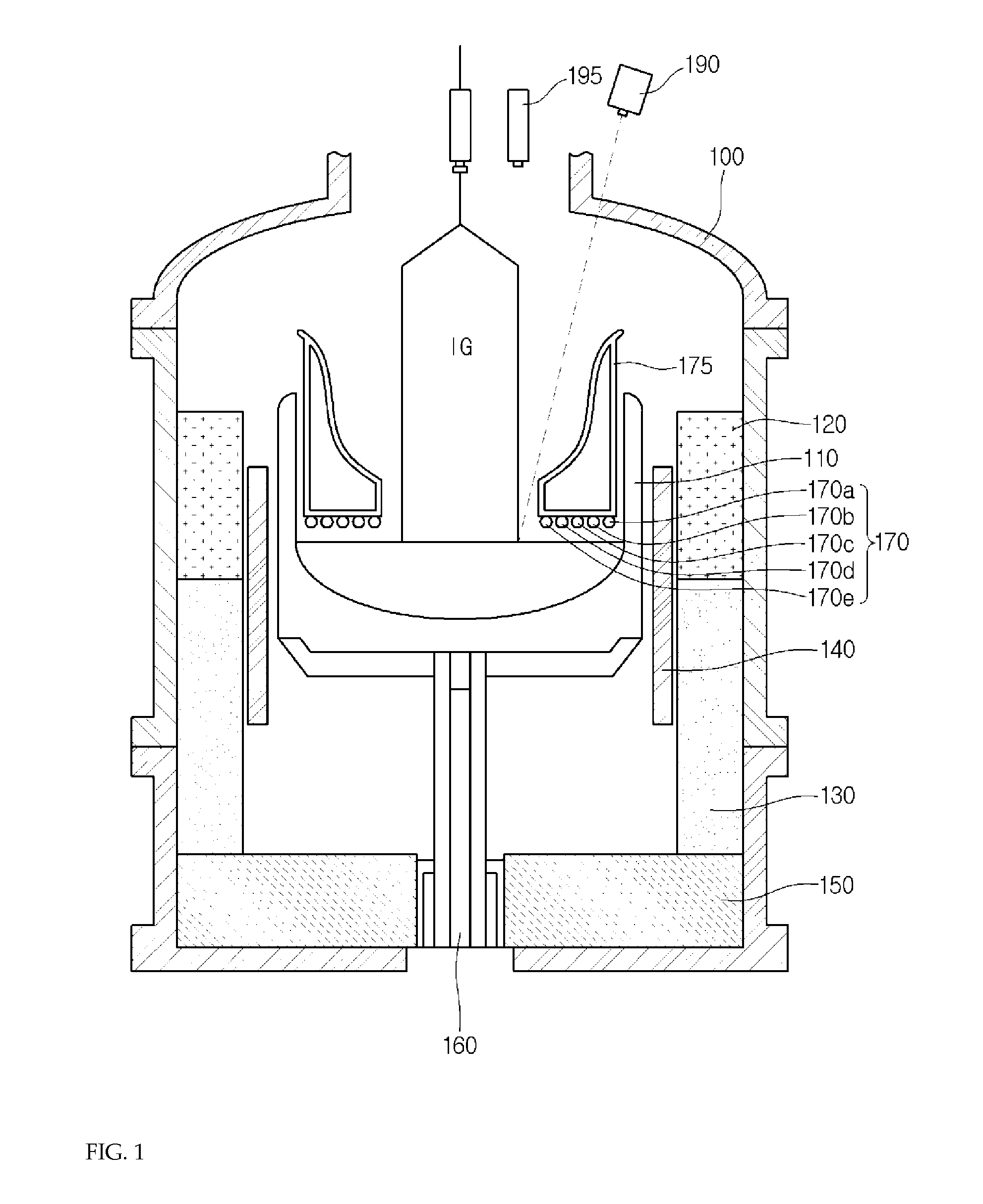 Silicon single crystal growing device and method of growing the same