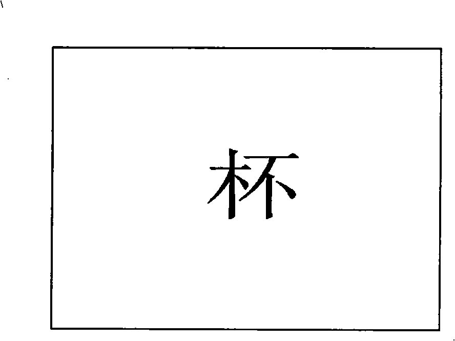 Selection method for mark of Chinese character eyesight test chart