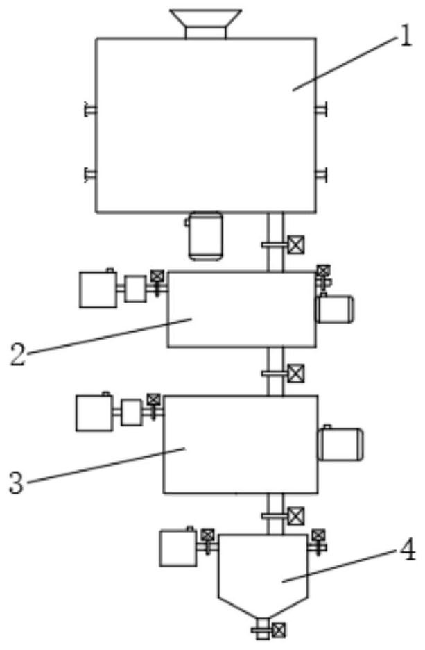 Cooling device for deslagging agent production process