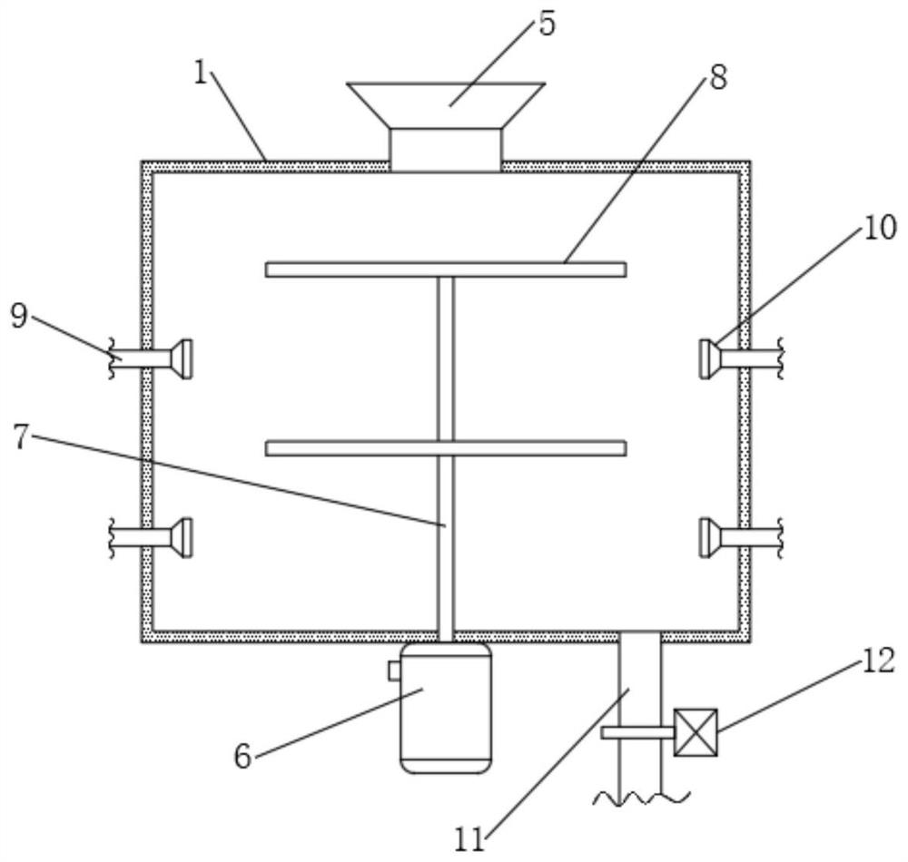 Cooling device for deslagging agent production process