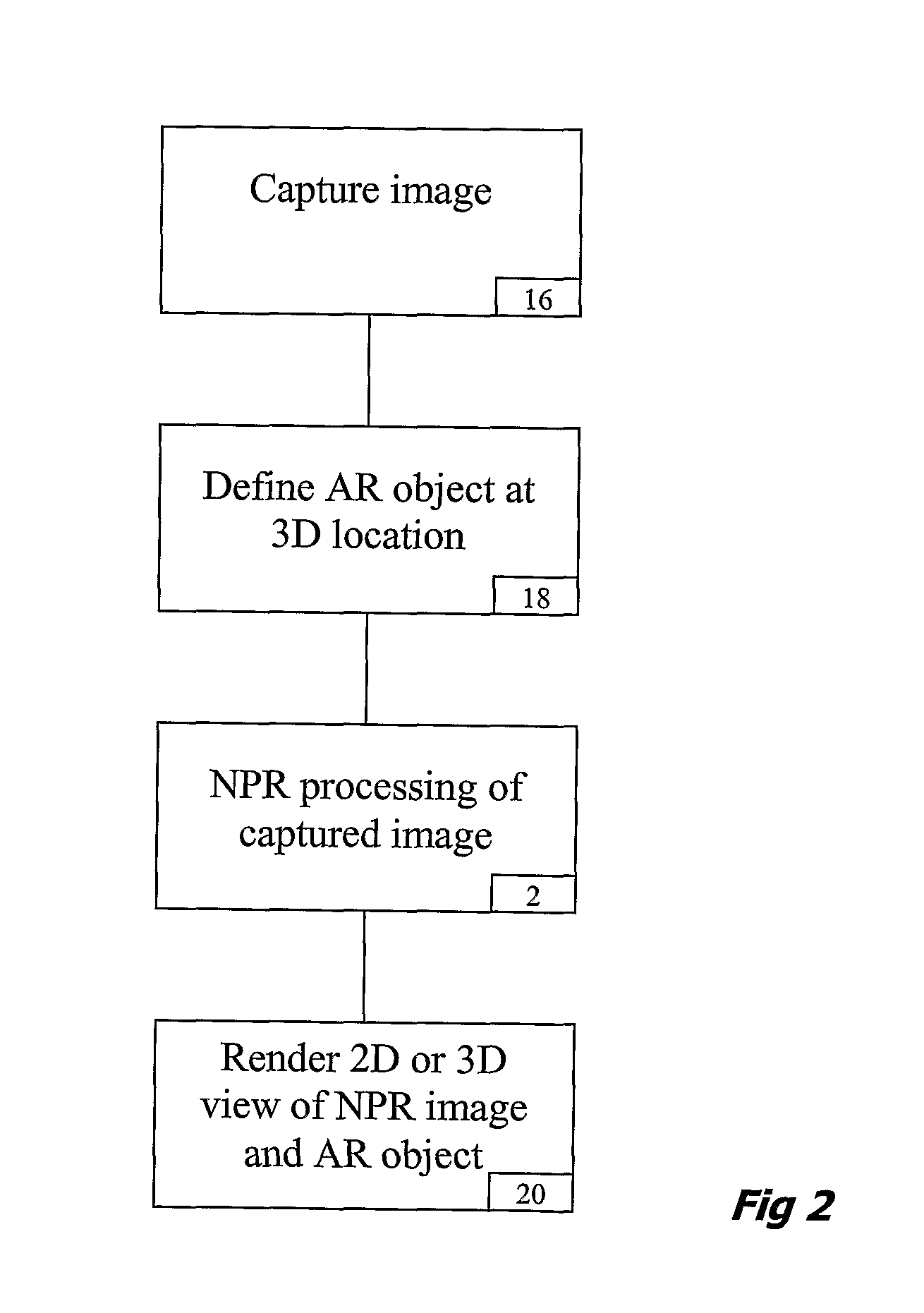 Non photorealistic rendering of augmented reality