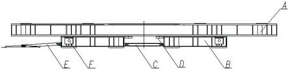 A large tonnage displacement trolley with convertible load distribution
