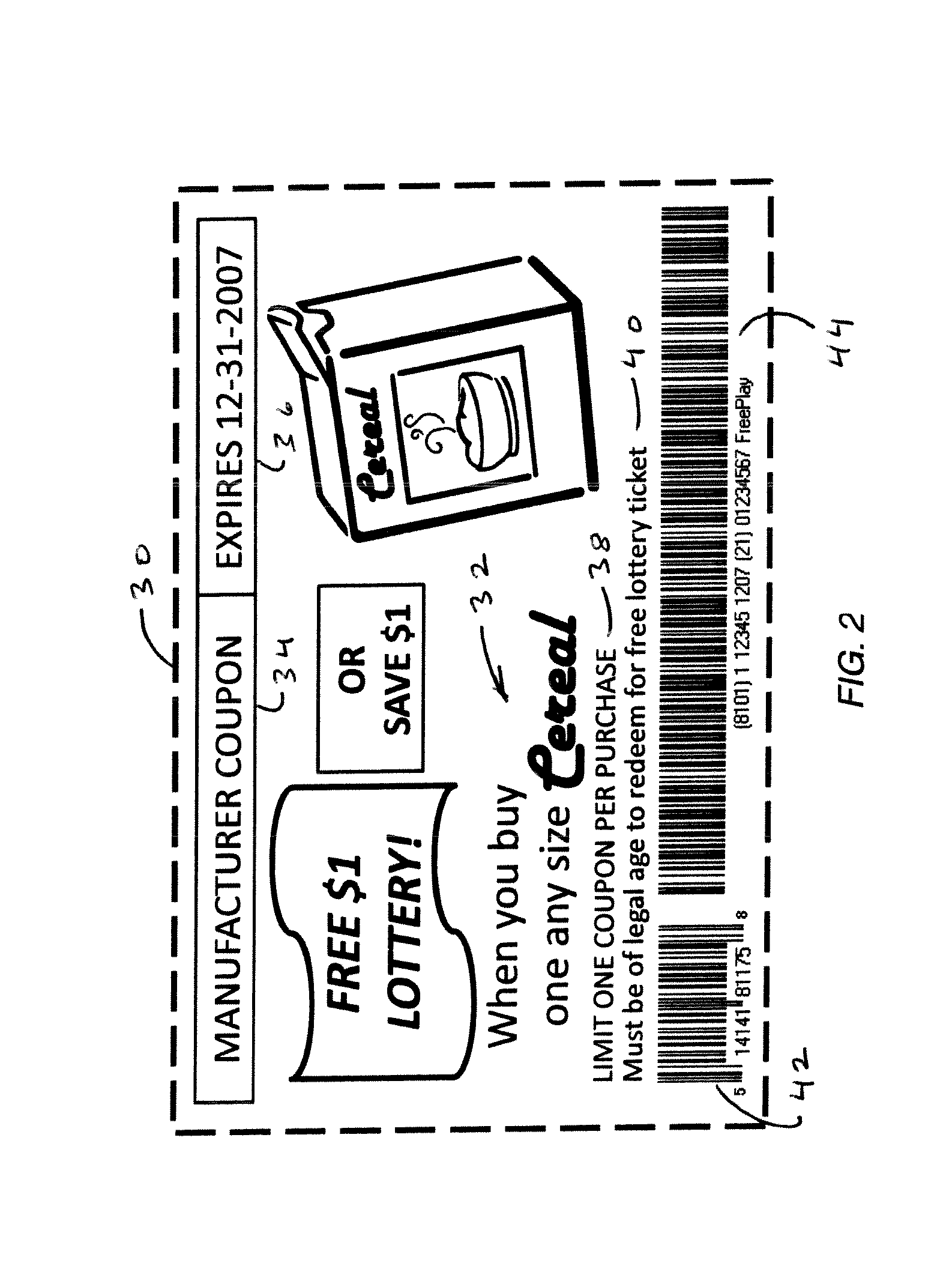 Method for point of sale consumer packaged goods and lottery promotions