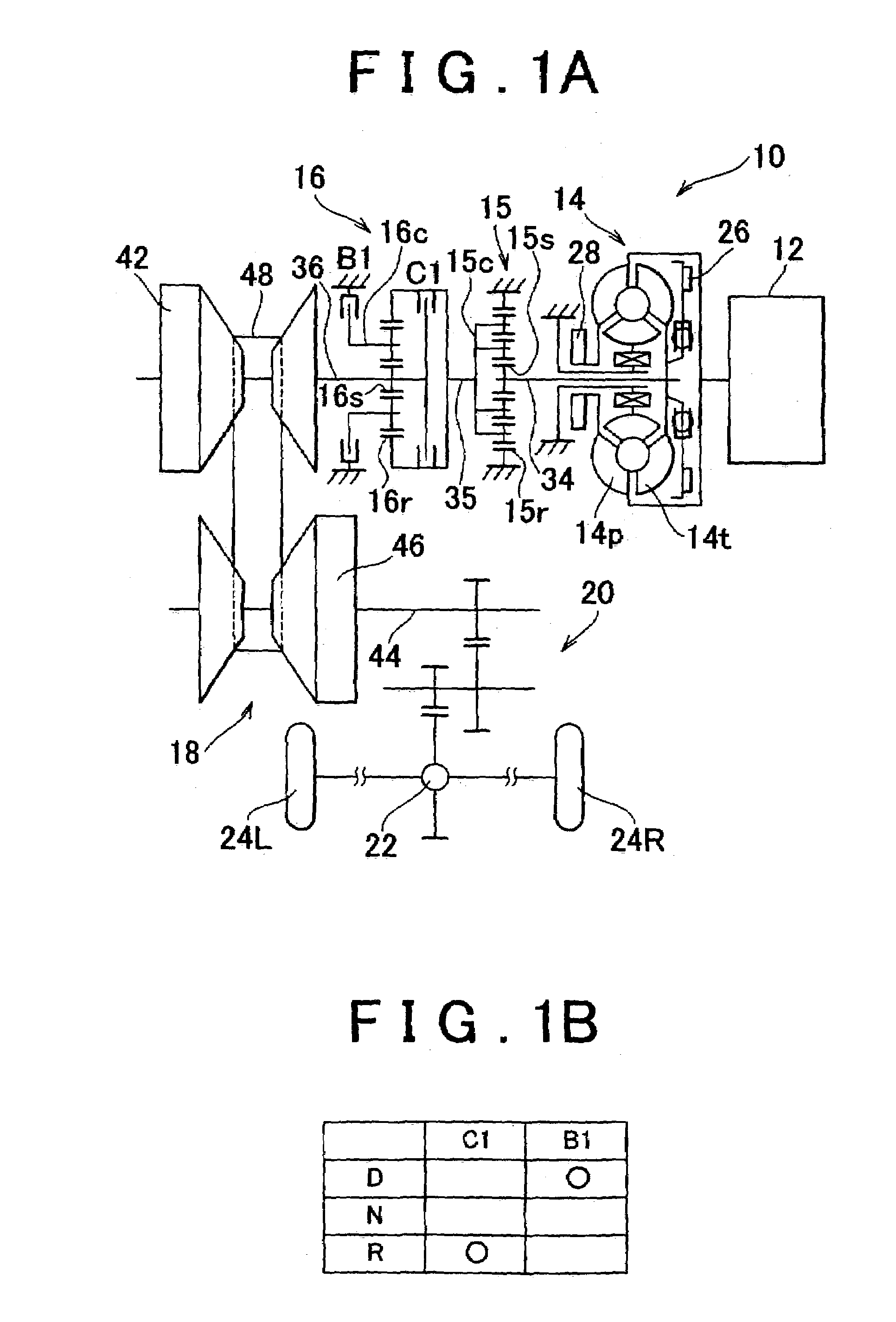 Driving system of motor vehicle