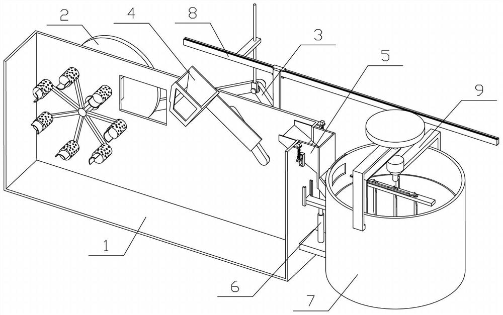 Whitebait bread stick processing device