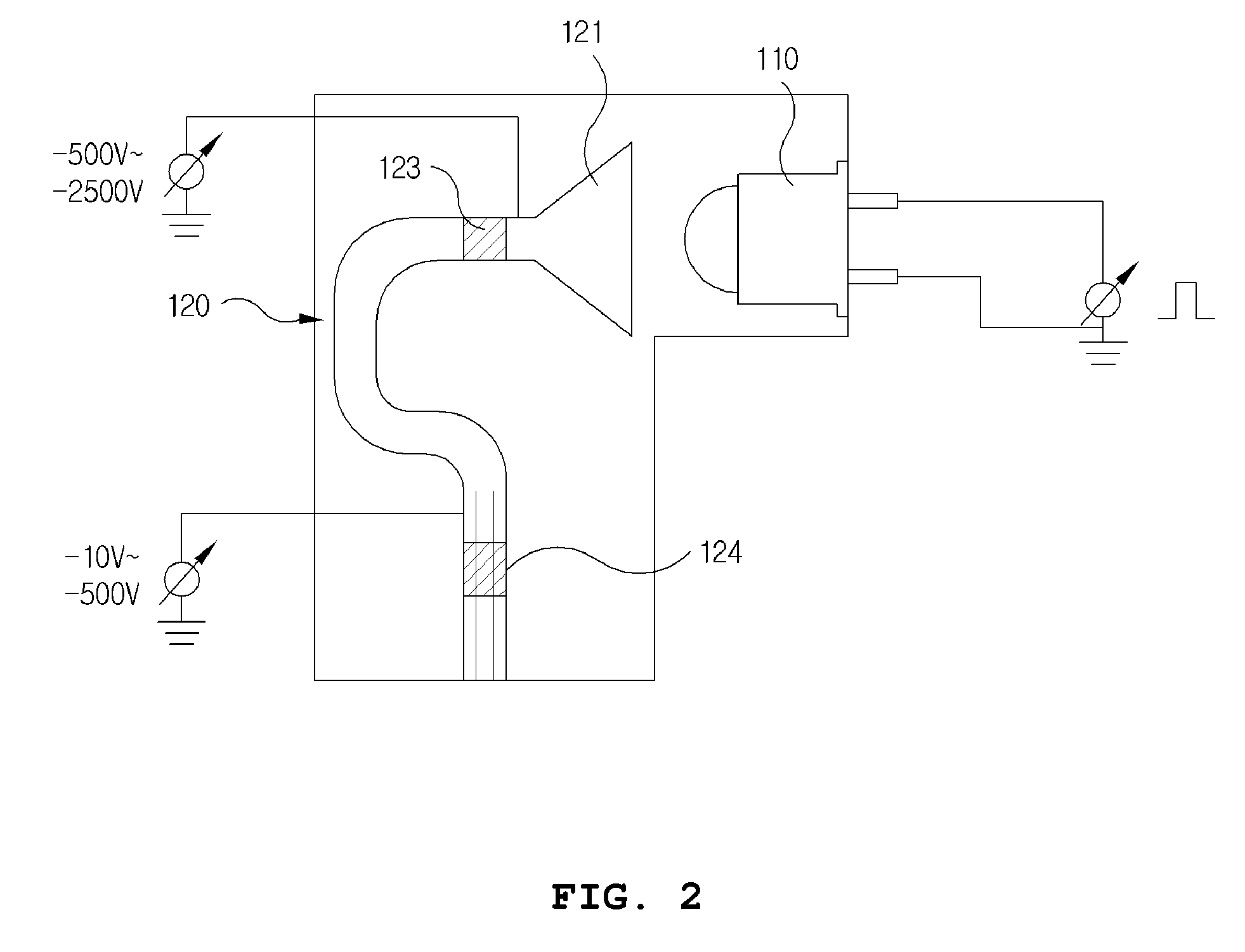 Device for obtaining the ion source of a mass spectrometer using an ultraviolet diode and a CEM