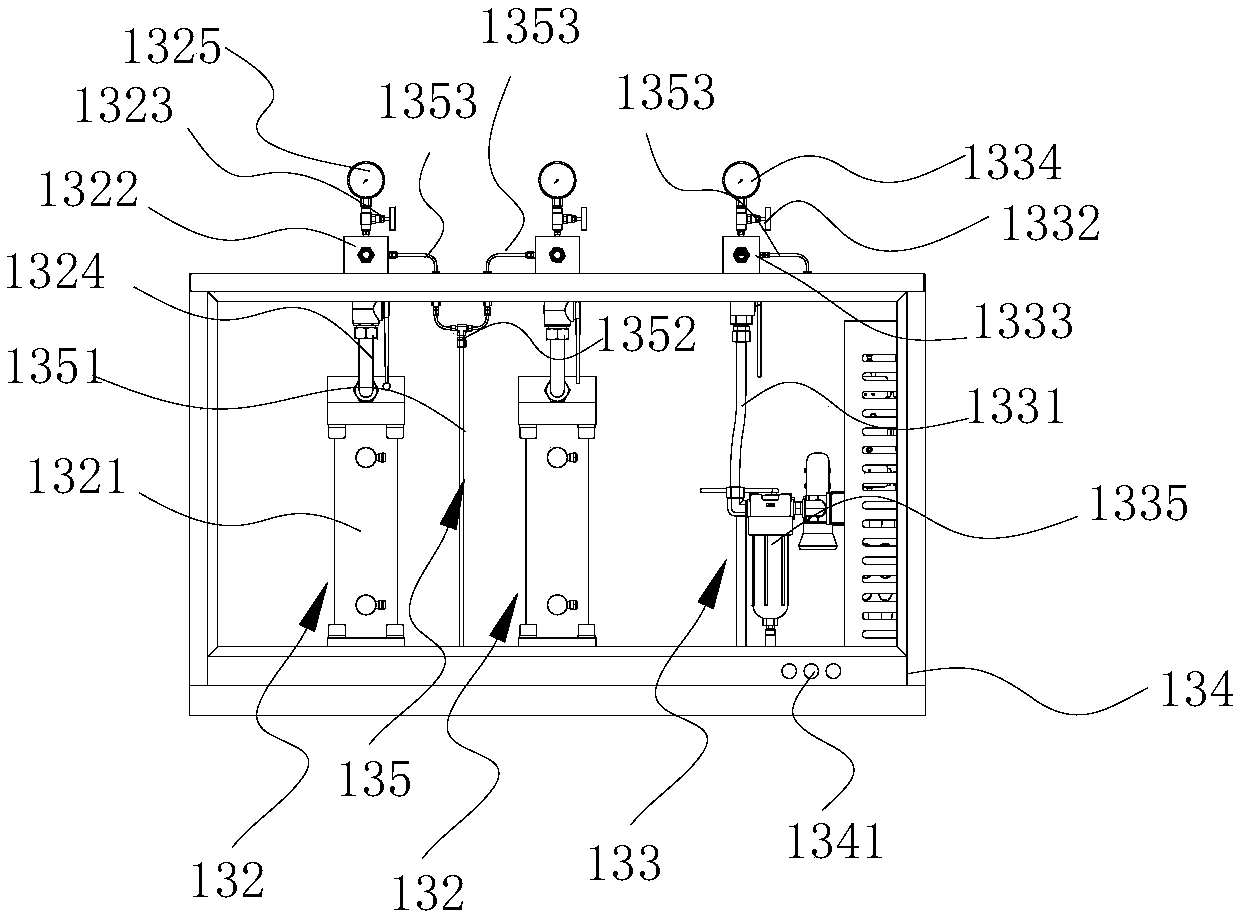 Hydraulic refueling substation for gas-fueled vehicles and oil-returning and gas-releasing system thereof