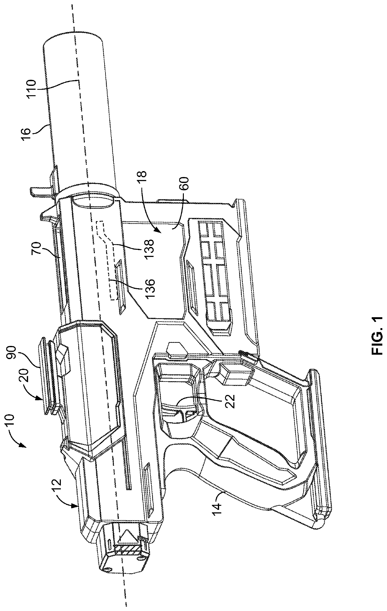 Projectile launcher apparatus with magazine