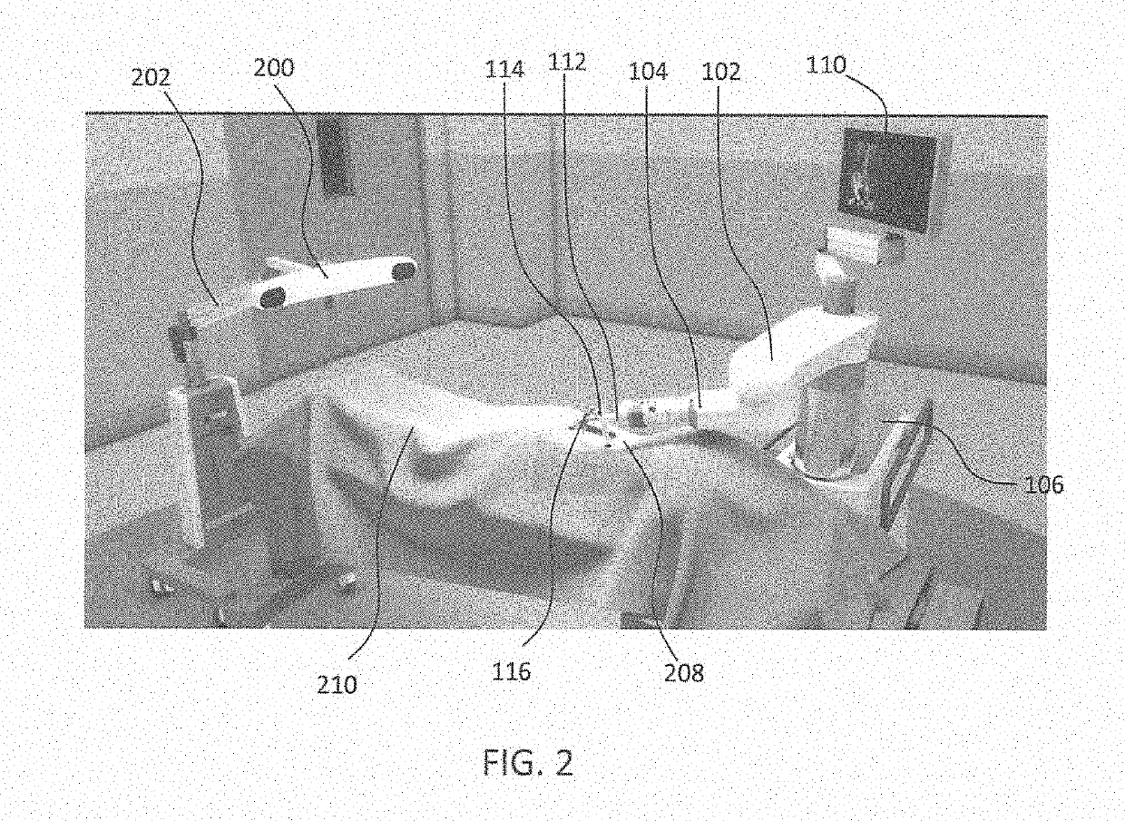 System and method for a surveillance marker in robotic-assisted surgery