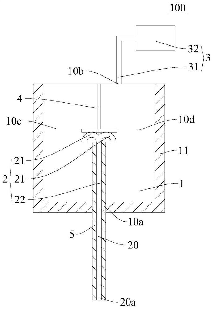 Liquid suction device for single crystal furnace and control method of liquid suction device