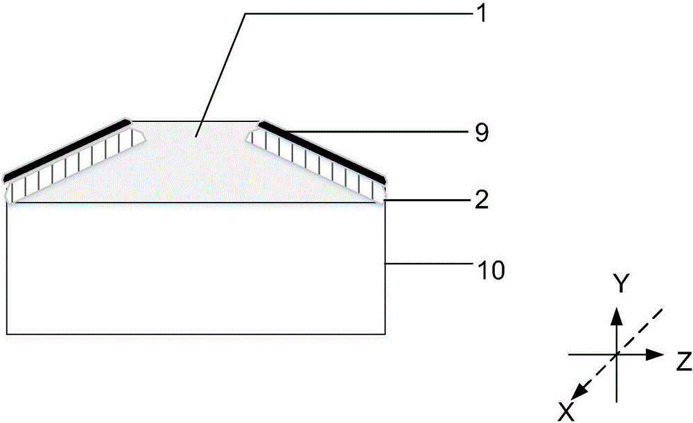 Composite double-gate high-speed PMOS device based on Ga2O3 material and production method of composite double-gate high-speed PMOS device