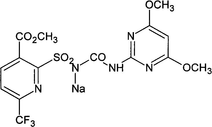 Herbicide composition including mesosulfuron-methyl and flupyrsulfuron-methyl sodium