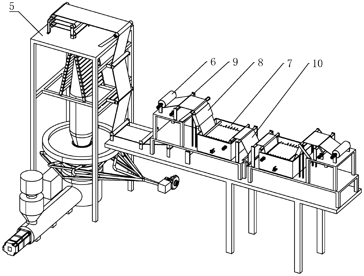 Biopolymer food packaging bag film, preparation process thereof and production equipment