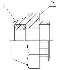 Riveting self-locking nut assembly and application method thereof