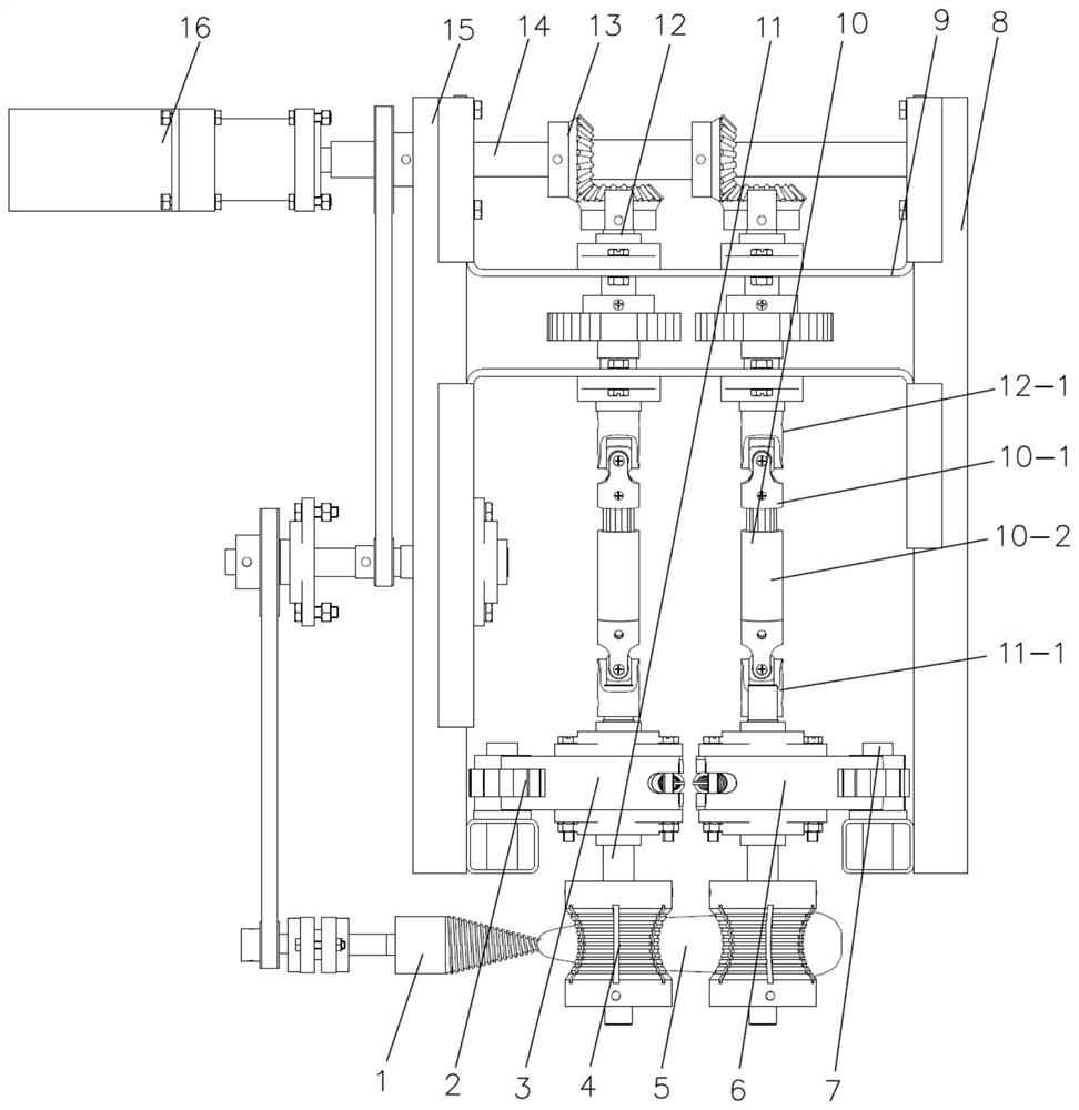 A high-efficiency corn cob threshing device