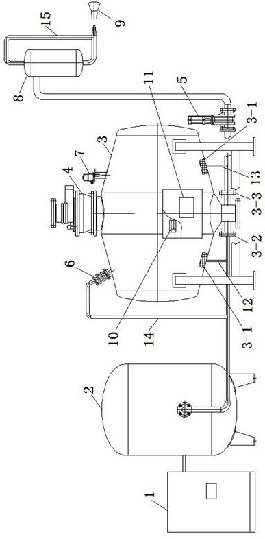 A fire extinguishing system using sand positive pressure injection and its realization method