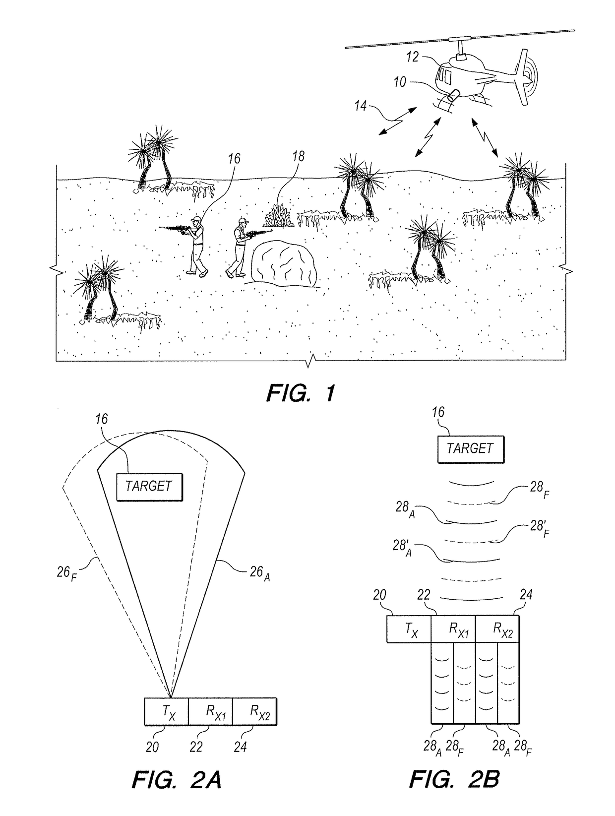 Two-channel array for moving target indications