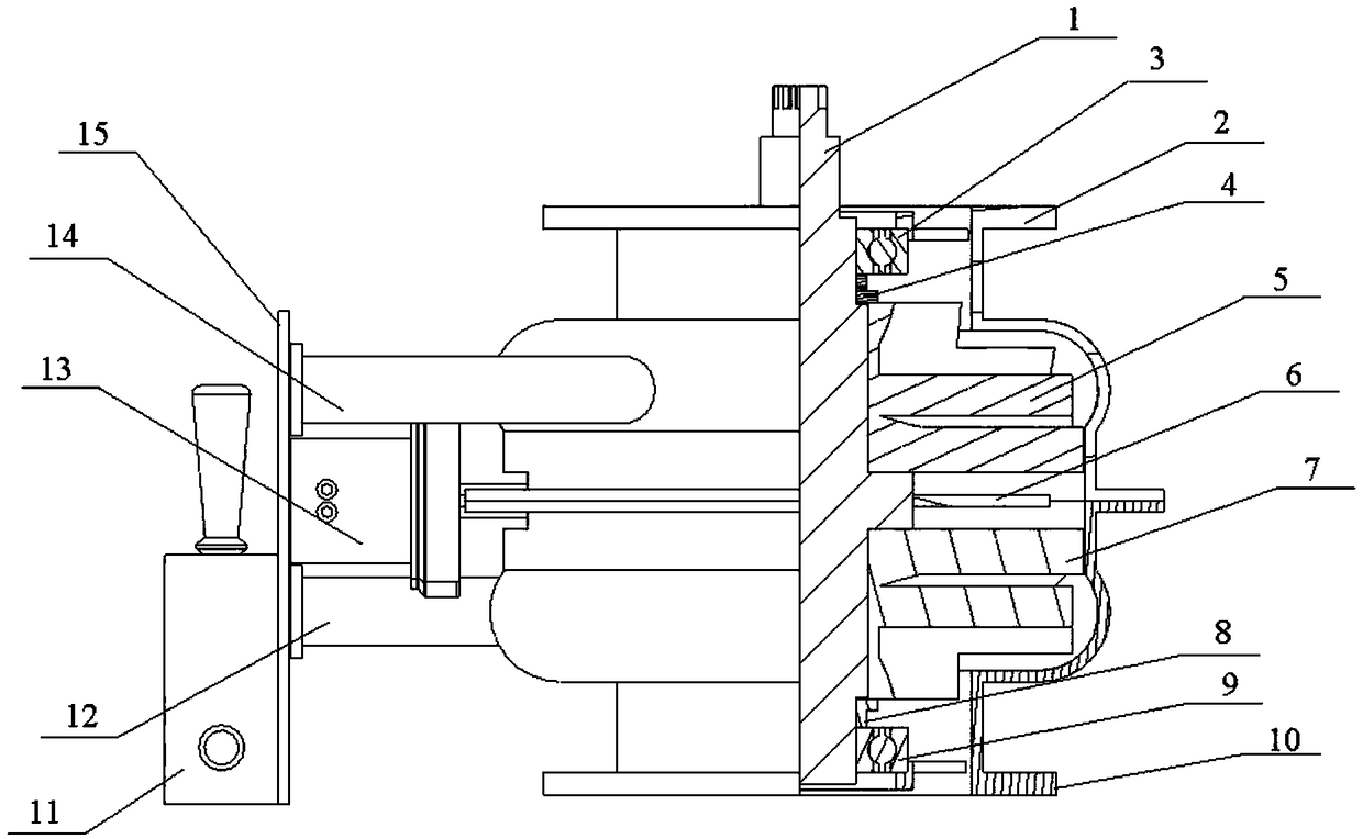 Gas power device for part cleaning machine