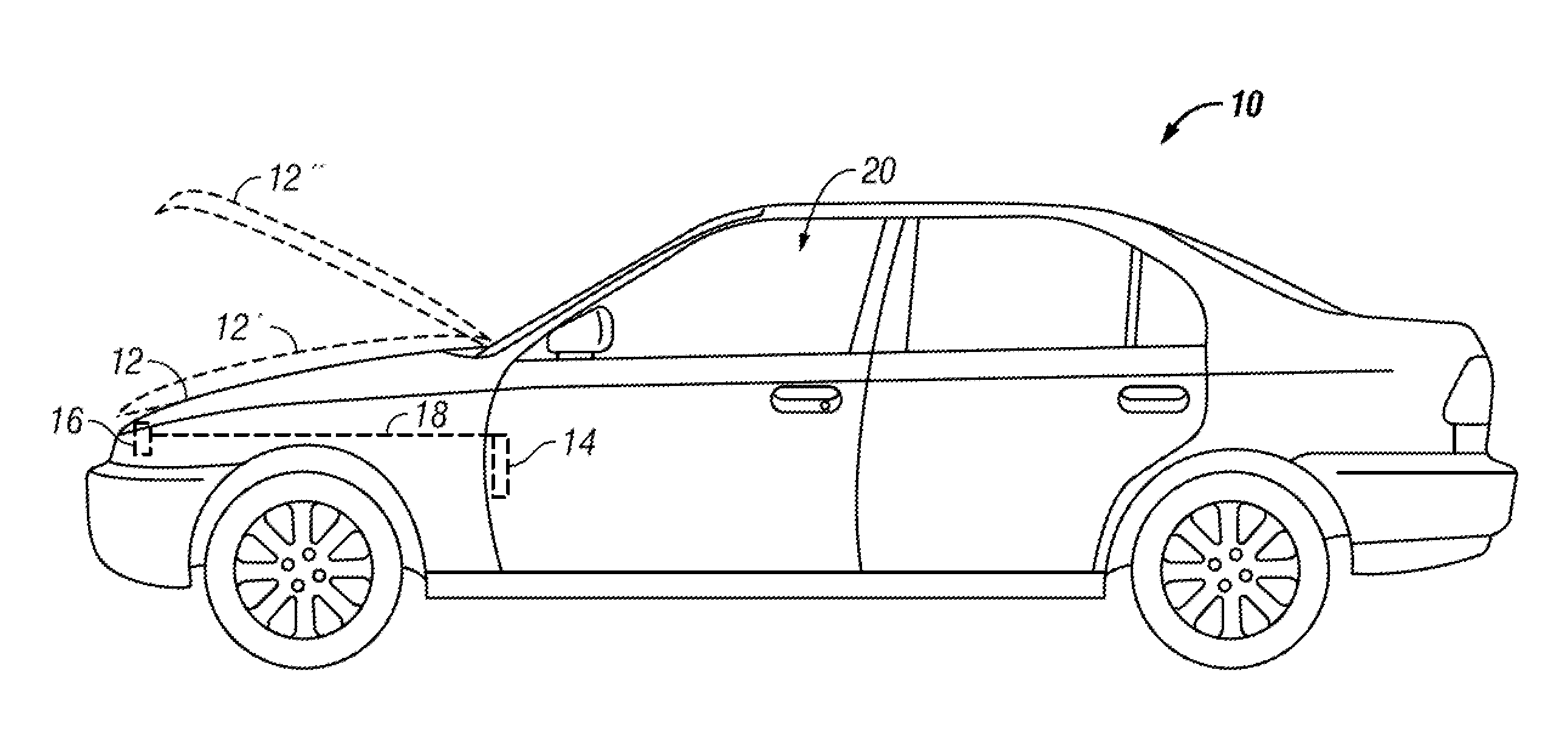 Dual action hood latch assembly for a vehicle