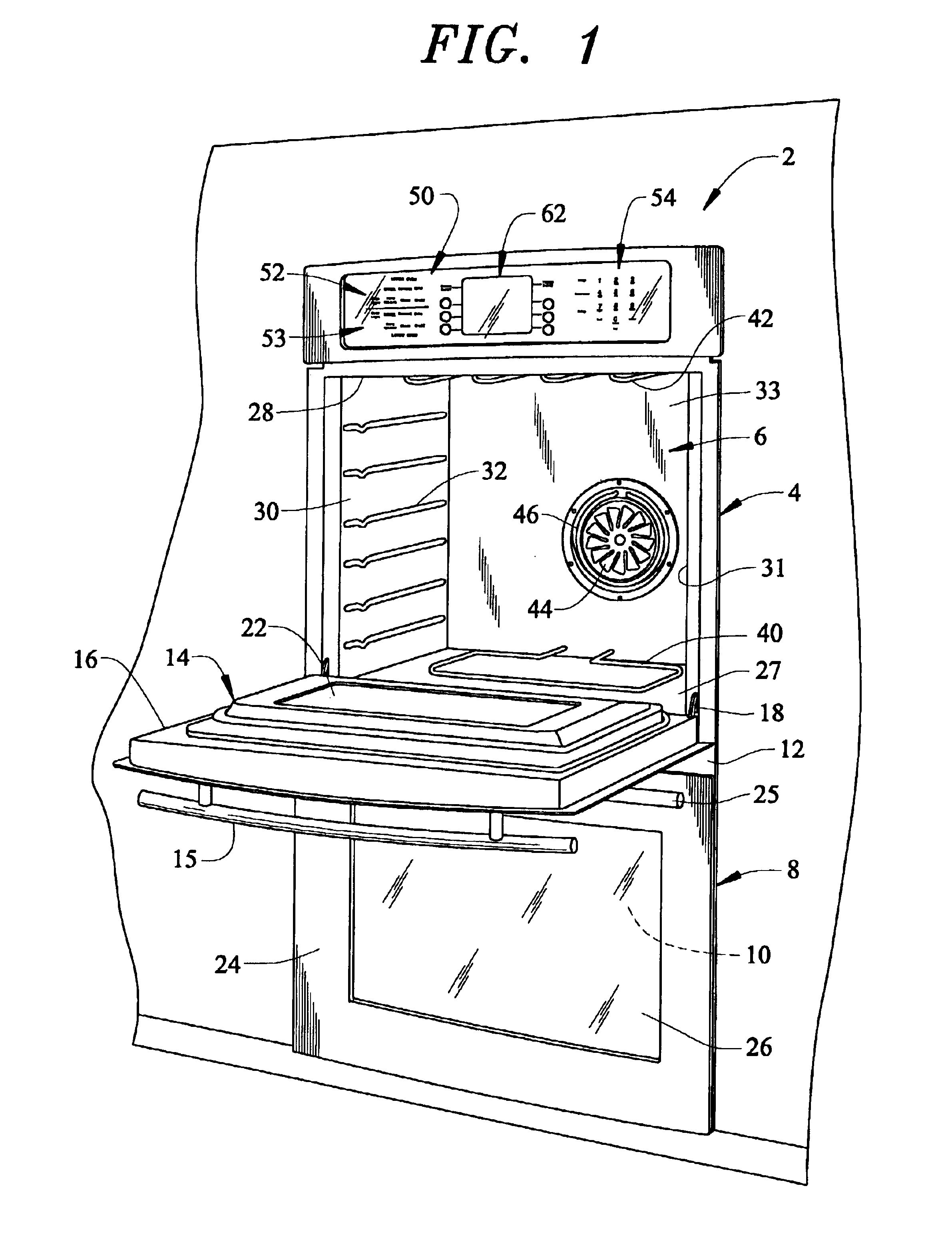 Menu driven control system for a cooking appliance