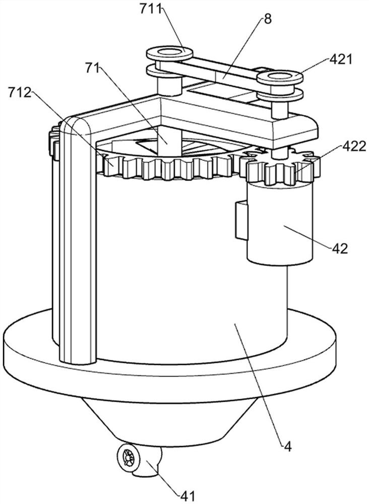 Material stirring and feeding device for chemical production