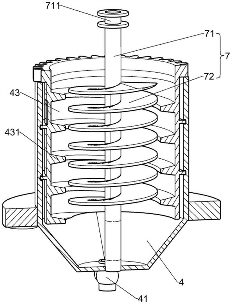 Material stirring and feeding device for chemical production