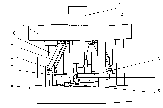 Ordinary press machine blocking forging tool set