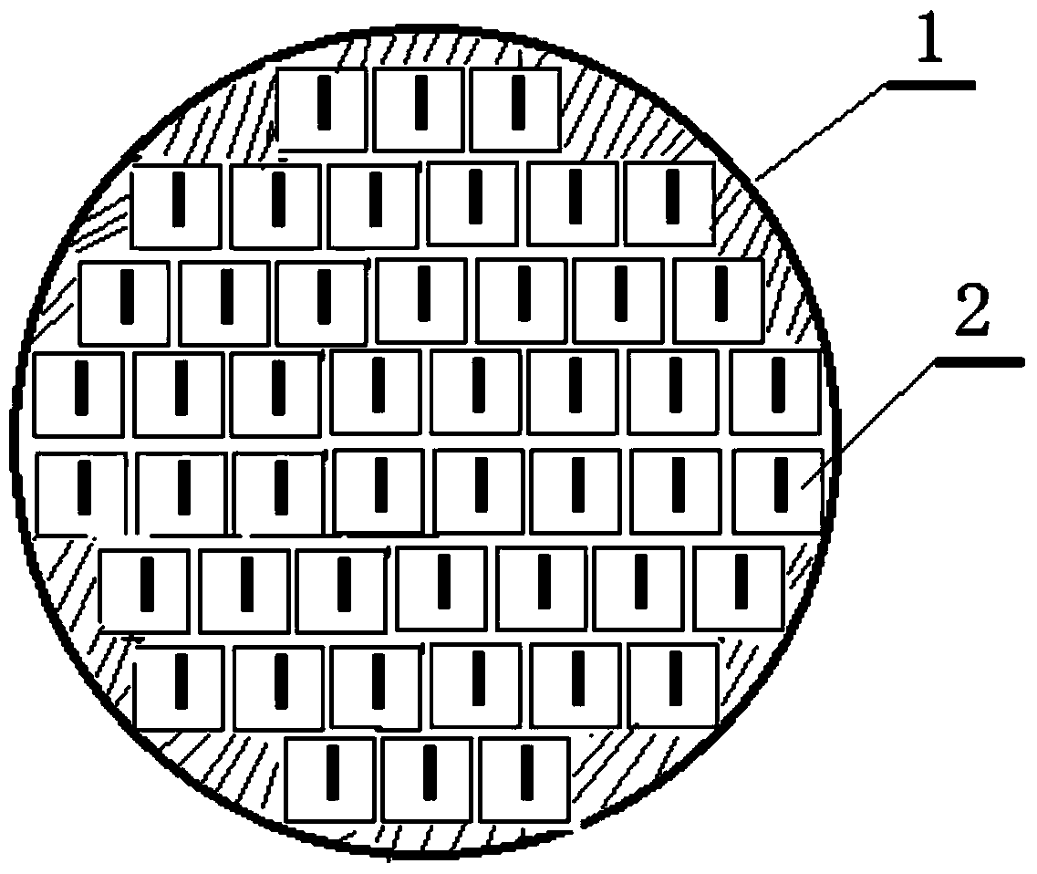 Probe detection microstructure unit, sensor, device and method for measuring water content