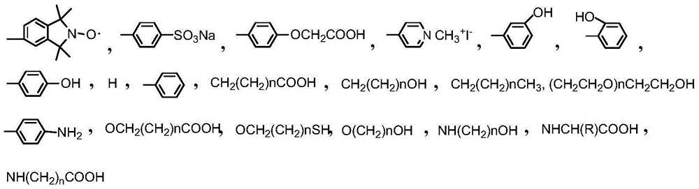 Antibody labeled porphyrin iso-indole free radical compound and synthetic method thereof