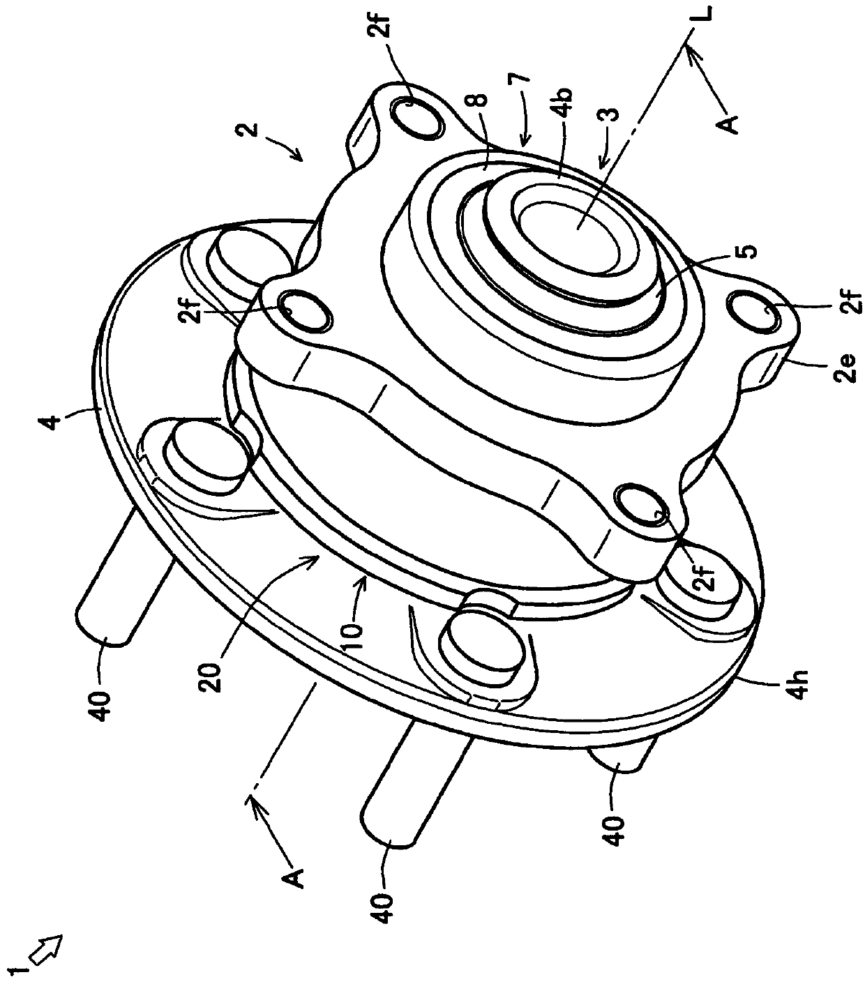 Bearing device for vehicle wheel