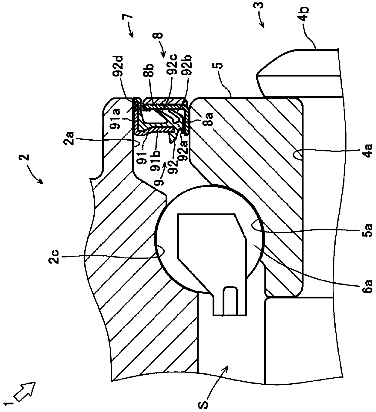 Bearing device for vehicle wheel