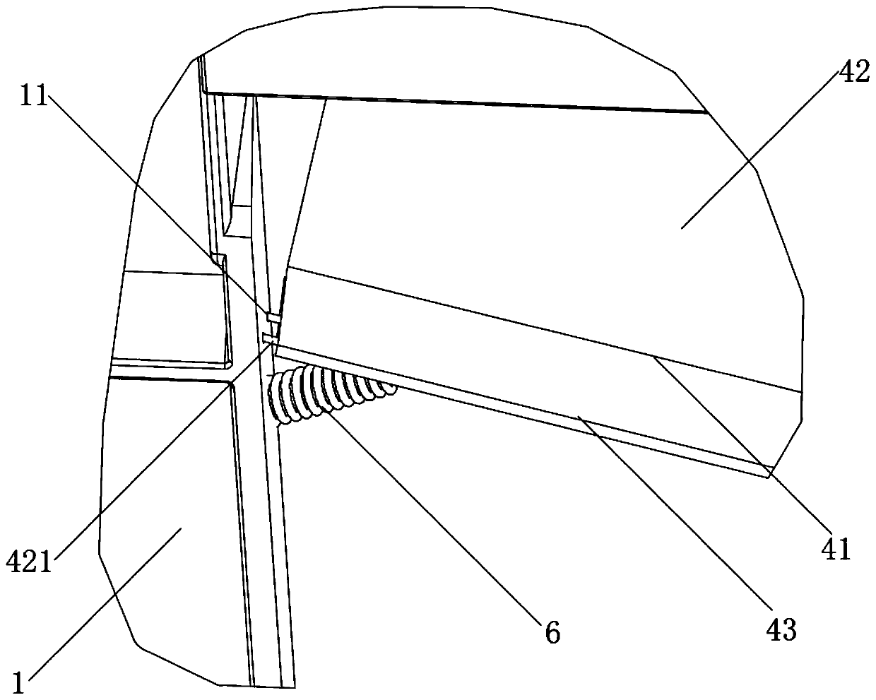 Water curtain drainage assembly and household appliance