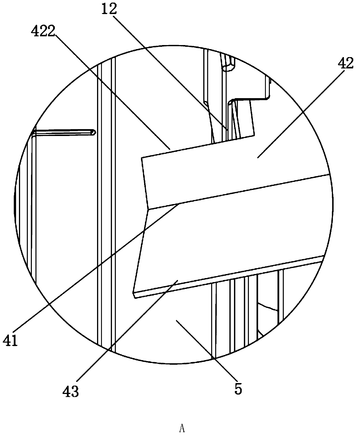 Water curtain drainage assembly and household appliance