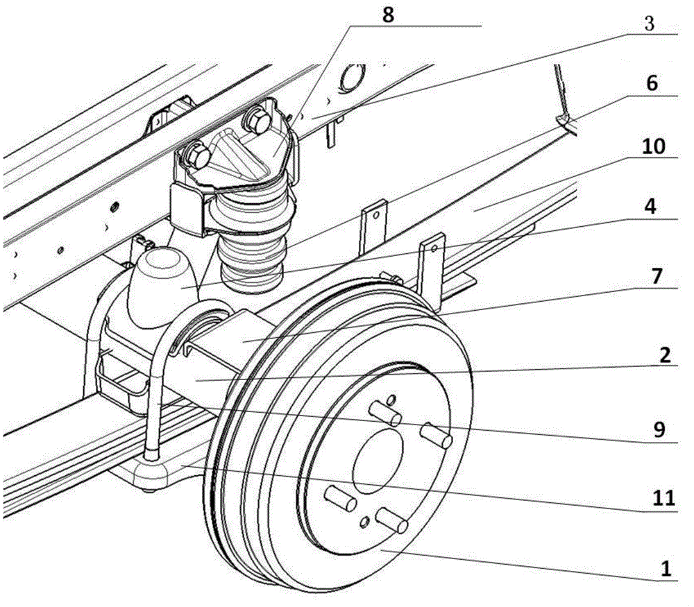 Vehicle suspension system and automobile having same