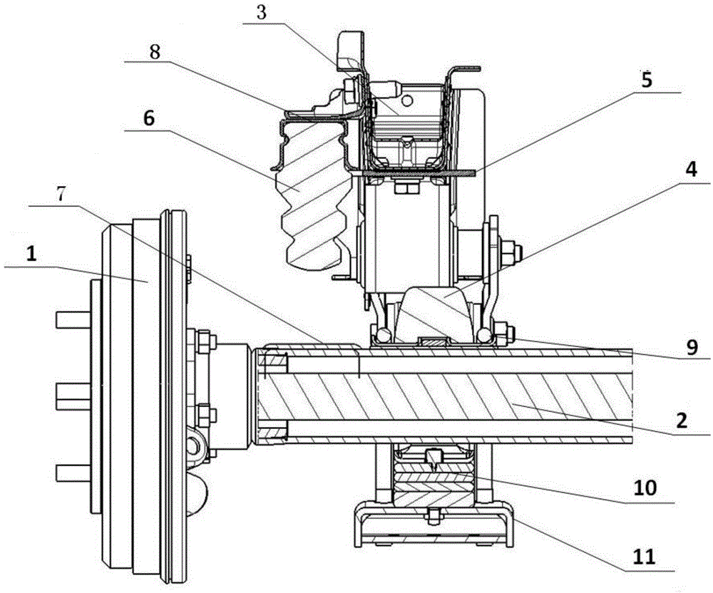 Vehicle suspension system and automobile having same