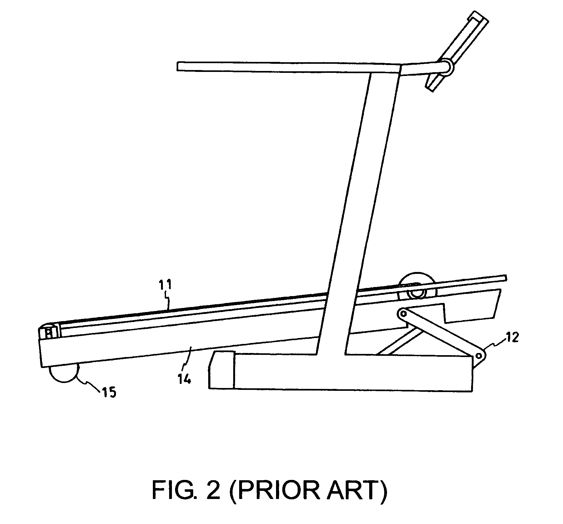 Shock absorption device of a running apparatus