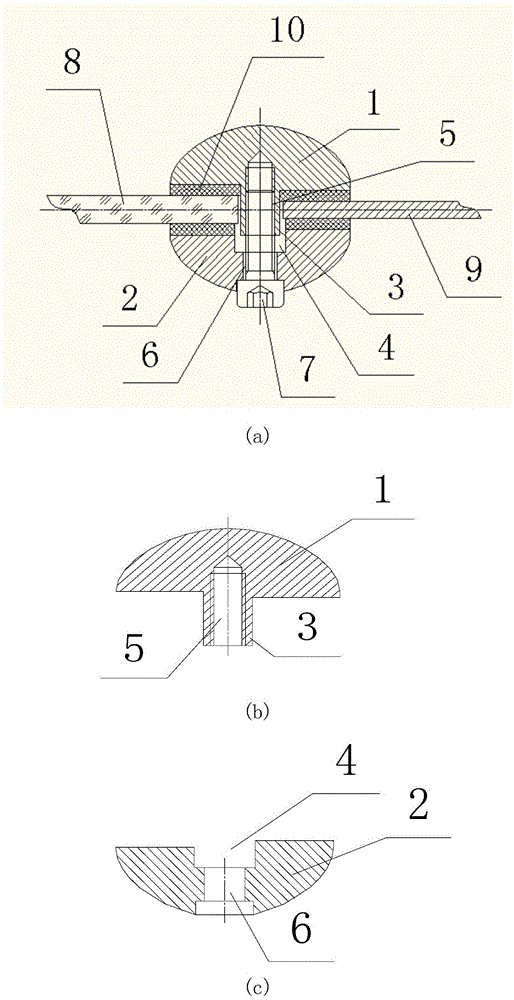 A df4 type locomotive side wall single-layer glass installation and fixing device