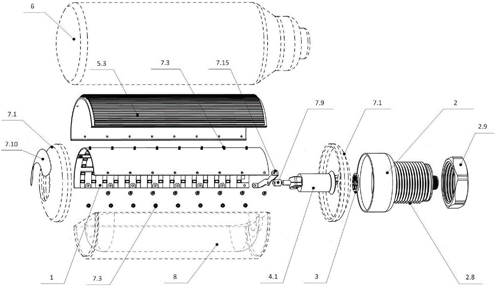 Patch type luminous bulb with semi-circular heat radiation ring and application thereof