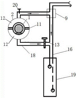A bathing steam humidification device assisted by a heating pipe