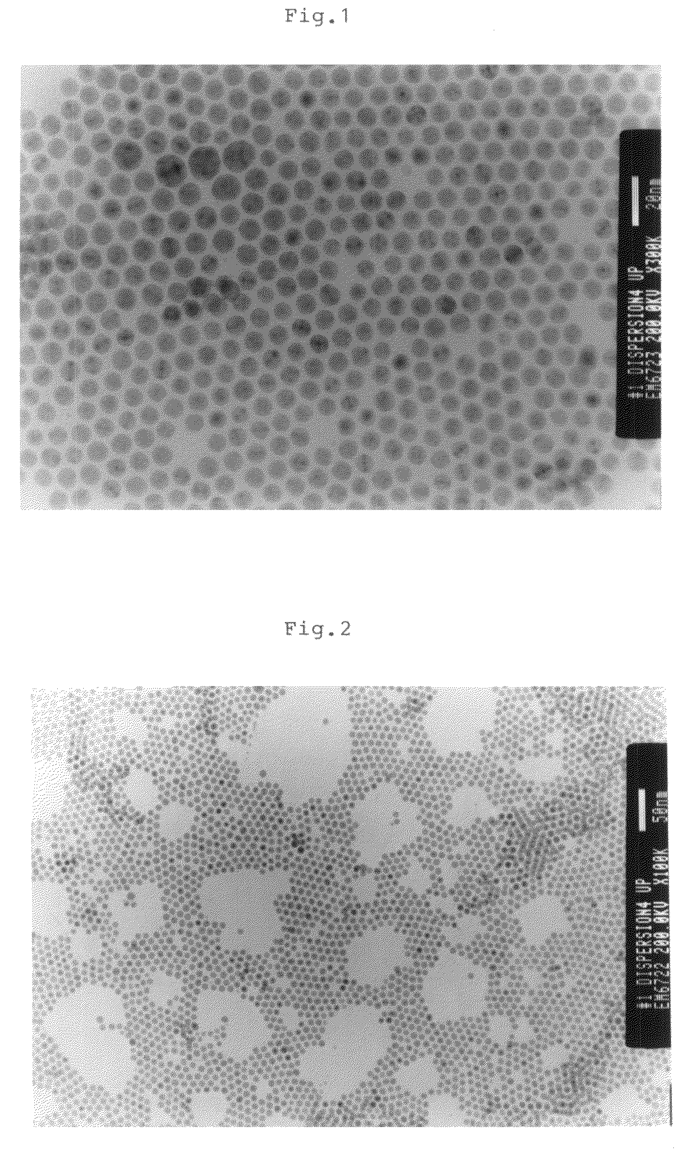 Particulate powder of silver and method of manufacturing same