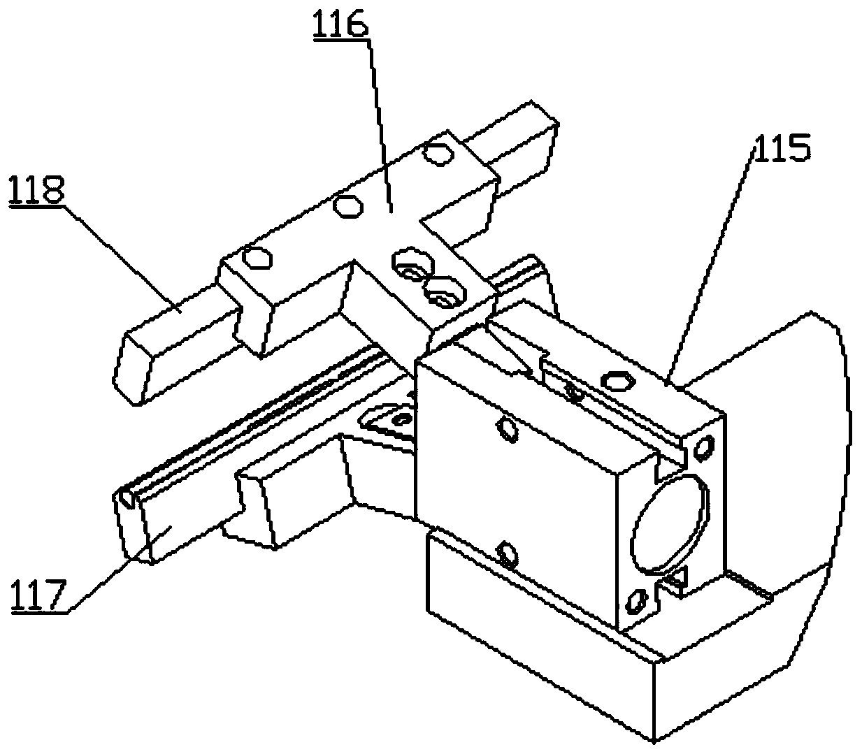 Automatic packaging bag sealing device and using method thereof
