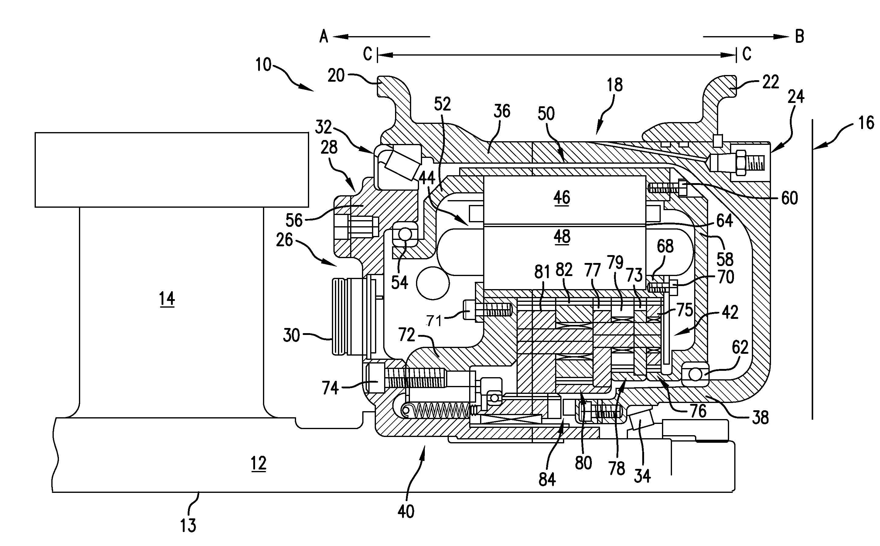Motor and gearing system for aircraft wheel