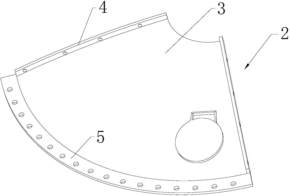 Upper cone body of cerement bin and manufacturing process of upper cone body