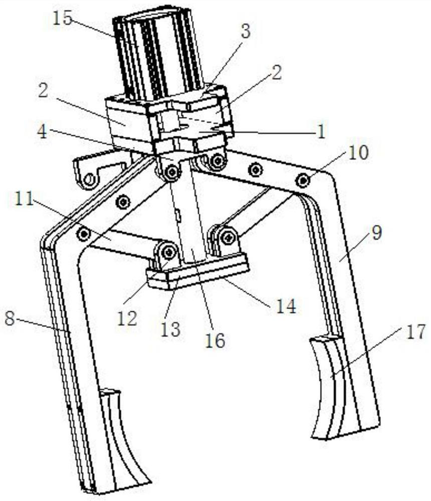 A clamp-type clamp for a power-assisted manipulator