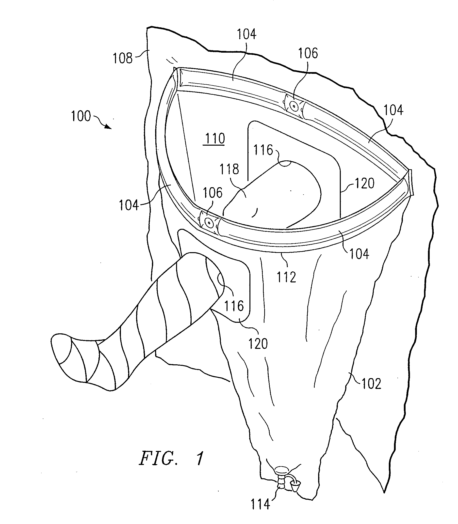 Surgical Drape Having a Fluid Collection Pouch with an Inflatable Rim