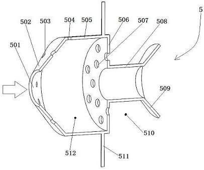 Internal and external cavity combined type trapped vortex combustion chamber