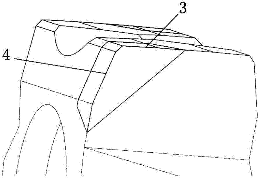 Double-faced indexable four-cutting-edge milling insert