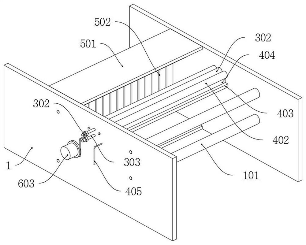 A drying device for insulating paper processing